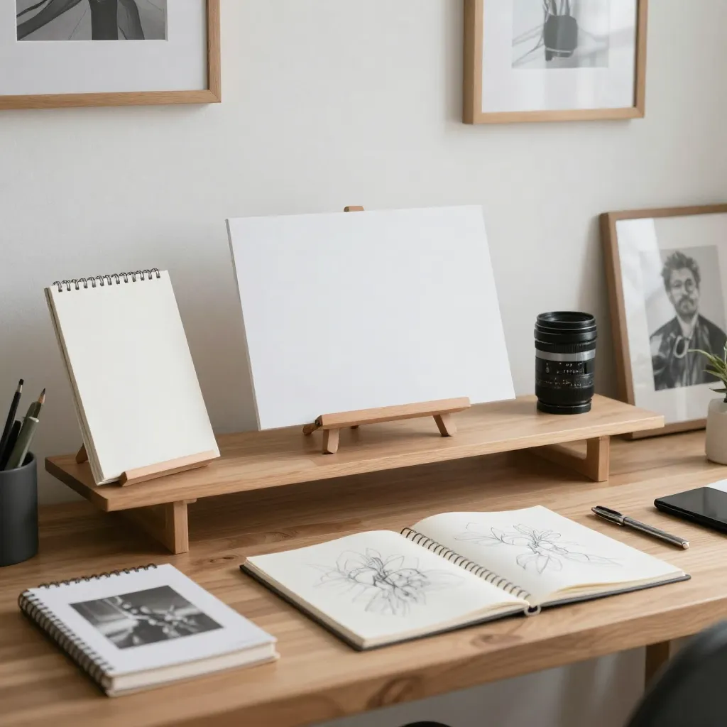 Wood grain texture and natural finish