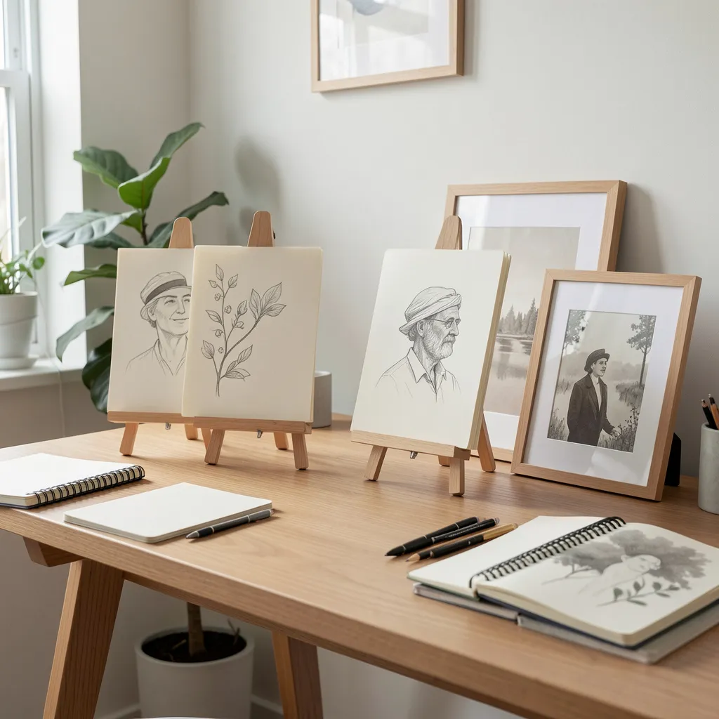 Banner showcasing premium easel collection