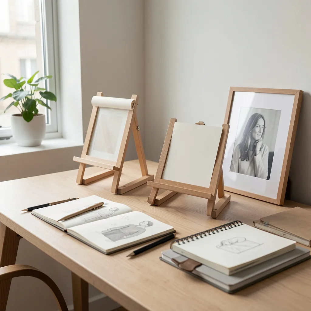 Studio series easel side profile view