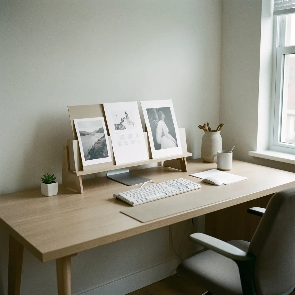 Display stand in contemporary art gallery